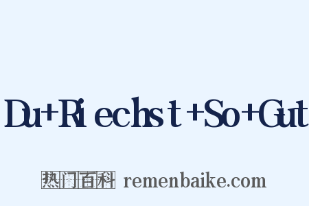 Du+Riechst+So+Gut是什么意思的图片